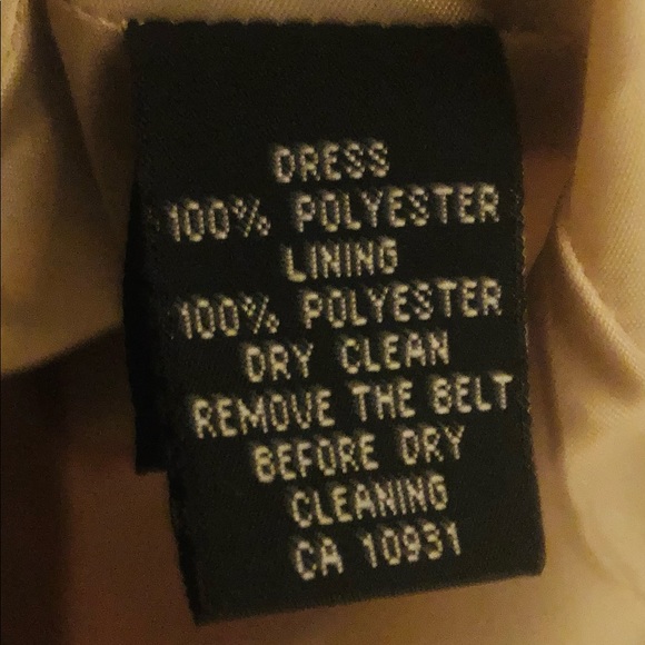 Laura shimmering dress cream, orange colour block sz 10 lined with belt, - Picture 4 of 4